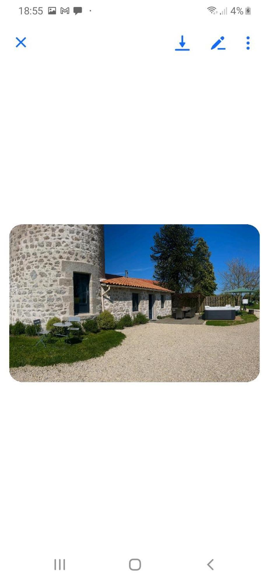 Loue Ancien Moulin A Vent Avec Piscine Et Jacuzzi Vila Neuvy-Bouin Exterior foto
